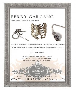 Perry Gargano's Open Studio Event and Trunk Show